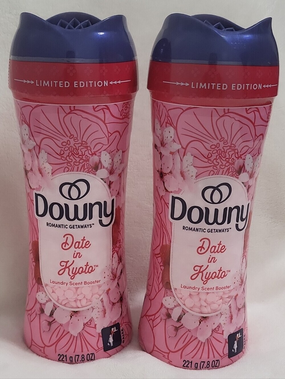 2 Downy Romantic Getaways Date in Kyoto Scent Booster Beads Limited 7.8 oz each
